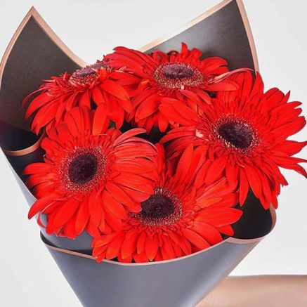 Kırmızı Gerbera Çiçek Buketi